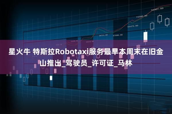 星火牛 特斯拉Robotaxi服务最早本周末在旧金山推出_驾驶员_许可证_马林