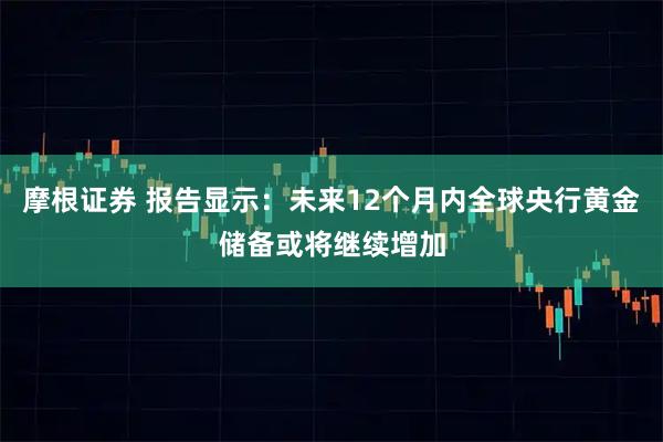 摩根证券 报告显示:未来12个月内全球央行黄金储备或将继续增加