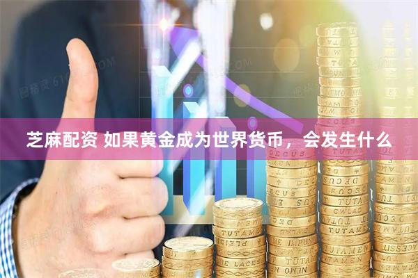 芝麻配资 如果黄金成为世界货币，会发生什么